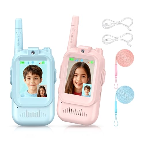 FNITAER Kinder Video Walkie Talkie 2er Set...