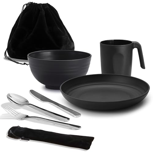 Camping Utensilien, Reanea amping Mess Kit...