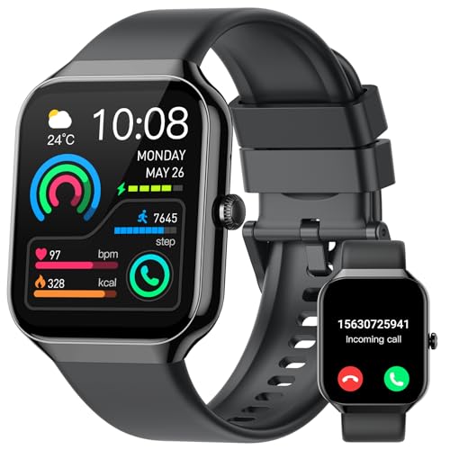 Smartwatch Herren Damen, 1.96' Fitnessuhr mit...