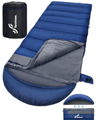Schlafsack 0 Grad XXL 230 x 90CM...