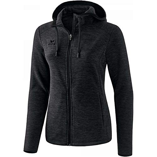 Erima Damen Basic Fleecejacke, Schwarz...