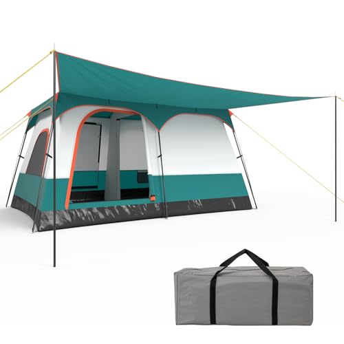 HOMASIS Tunnelzelt für 4-6 Personen, Zelt...