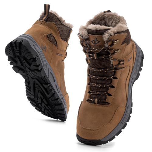 JACKSHIBO Winterschuhe Herren Winterstiefel...