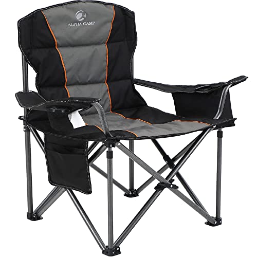ALPHA CAMP Übergroßer Camping-Klappstuhl...