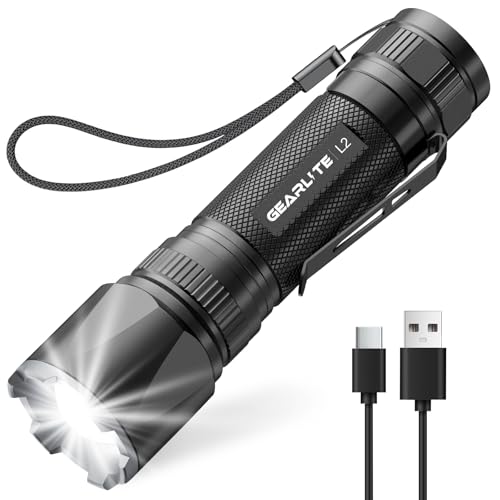 GEARLITE Taschenlampe Led Aufladbar,...