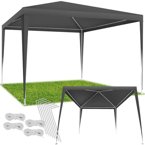 tectake® Pavillon 3x3 m, Gartenzelt mit...