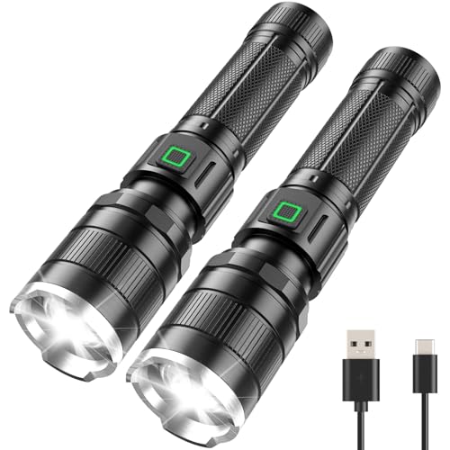 GEARLITE Taschenlampe LED Aufladbar 2 Stück,...