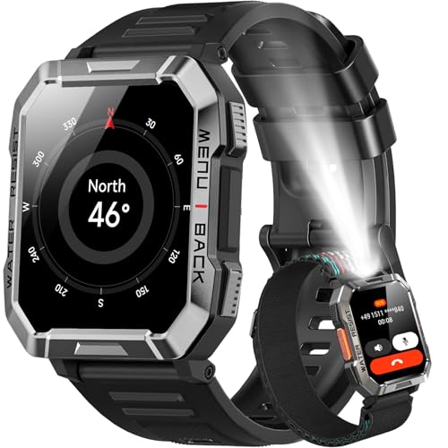 Blackview Smartwatch Herren, Fitnessuhr mit...
