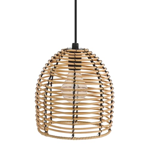 Spetebo LED Hängeleuchte in Rattan Optik...