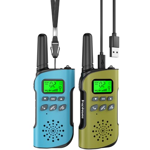 Inspireyes Walkie Talkie Kinder Aufladbar, 48...