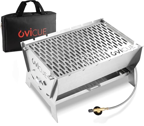 ovicue Grill groß L | Mobiler Steck-Gasgrill...