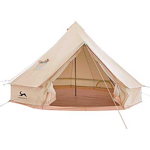 TOMOUNT Glockenzelt 4m Glamping Zelt für 4-6...