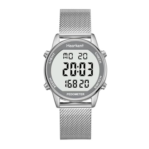 Damen Schrittzähler Uhr,Wasserdicht Fitness...