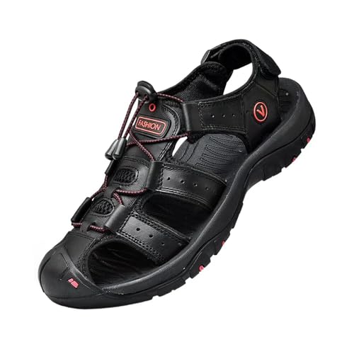 Sandalen Herren Leder Trekkingsandalen...
