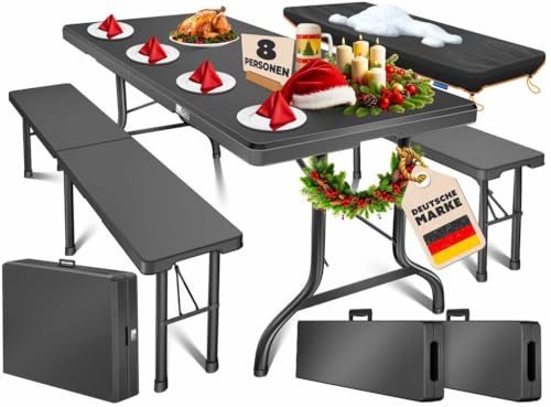 KESSER® Bierzeltgarnitur 3-teilig Set Tisch...