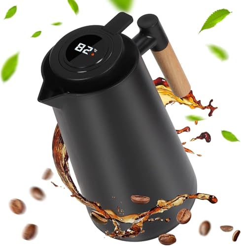 Dreamhigh® Thermoskanne 1L, Isolierkanne mit...