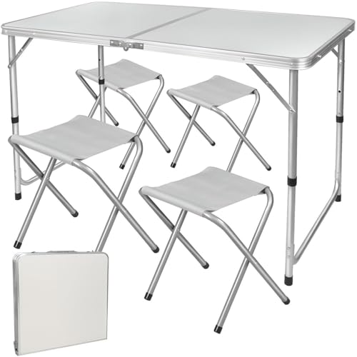 BURI Klapptisch Set mit 4 Stühlen...