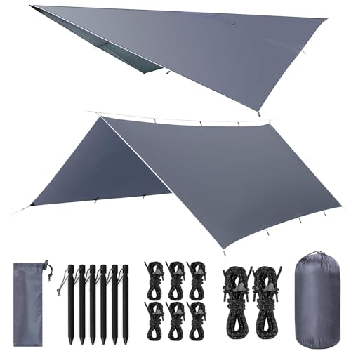 VOSOIR Tarp 3x4M Wasserdicht, Ultraleicht...