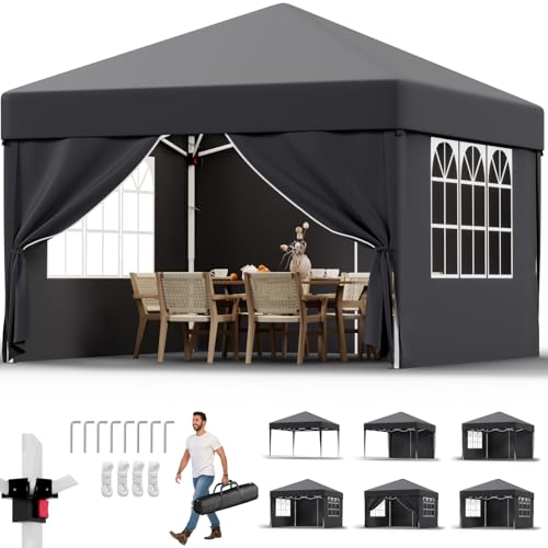 JUMMICO Pavillon 3x3 Wasserdicht Stabil...