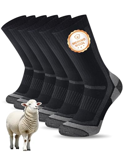 SockWaddles Merino Wandersocken Herren Damen,...