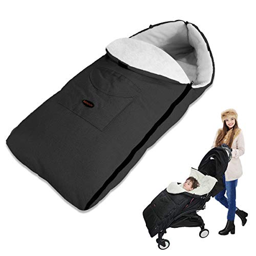 ZONSUSE Kinderwagen Winterfusssack, Plüsch...