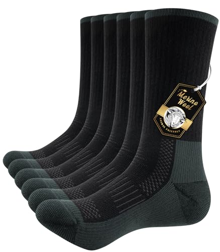 PULIOU Merino Socken Thermosocken Herren...