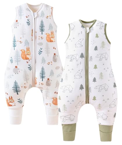 Chilsuessy 2er Pack Baby Schlafsack mit...