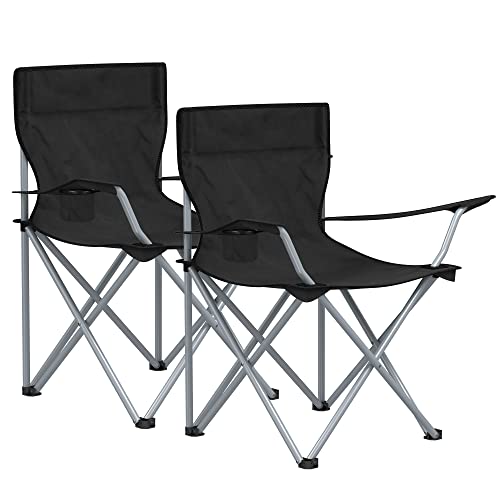 SONGMICS Campingstuhl, 2er Set, Klappstuhl...