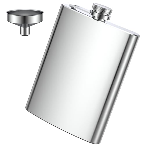 Flachmann Edelstahl, Flachmann Set aus...