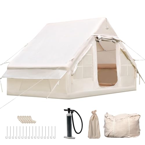 Aufblasbares Campingzelt mit Kaminöffnung &...
