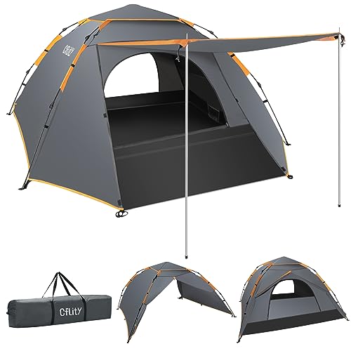 Cflity Camping Zelt, 3 Personen Pop Up Zelt...