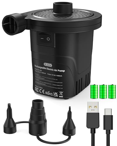 Elektrische Luftpumpe, Dr.meter 4000mAh...