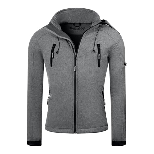 PAULGOS Herren Softshell Jacke Outdoor...