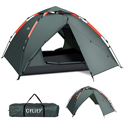 Cflity Camping Zelt, 3 Personen Instant Pop...