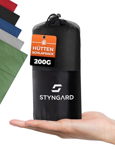 STYNGARD 2in1 Hüttenschlafsack Ultraleicht...