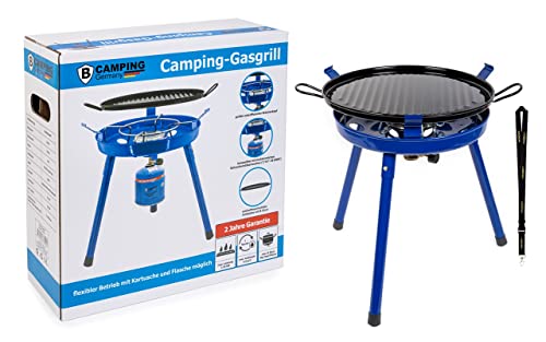Magnum Camping-Gasgrill mit Butangas Adapter...