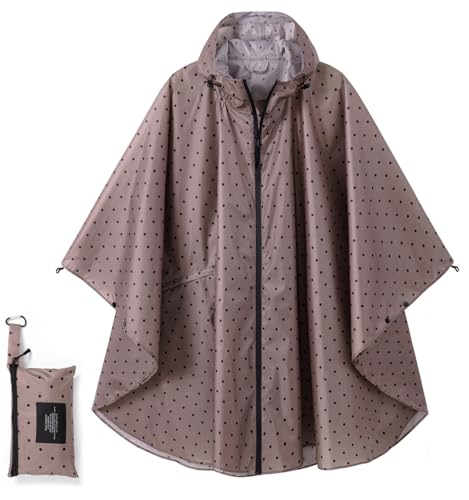 COLFEZY Regenponcho Damen/Herren Outdoor...