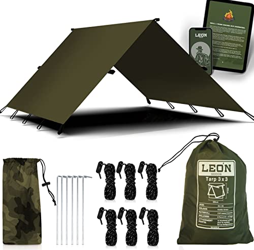 LEÓN Goods: 3x3 Meter Camping Tarp - Åsele...