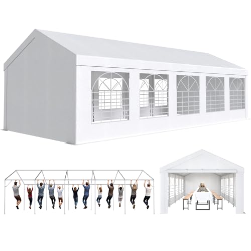 JUMMICO Pavillon Partyzelt 4x10 Wasserdicht...