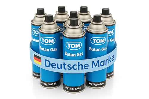 TOM 8 x, 12 x oder 28 x Butangas Kartuschen...