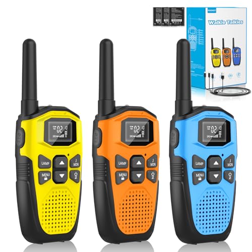 3er Set,NXGKET Walkie Talkie Aufladbar für...