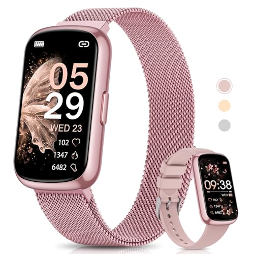Sanorum Smartwatch Damen, 1.47' Fitnessuhr...