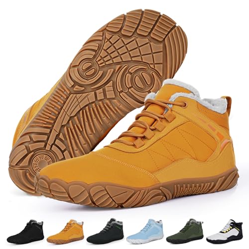 RUYI Barfußschuhe Winter Warm Gefütter...