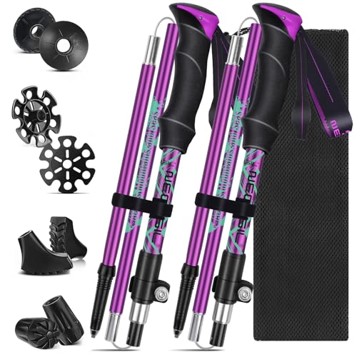 HOVIN Wanderstöcke Faltbar 105-125cm,Nordic...
