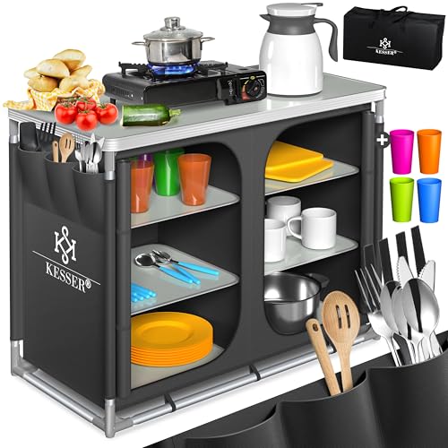 KESSER® Campingküche | Inkl. Tragetasche &...