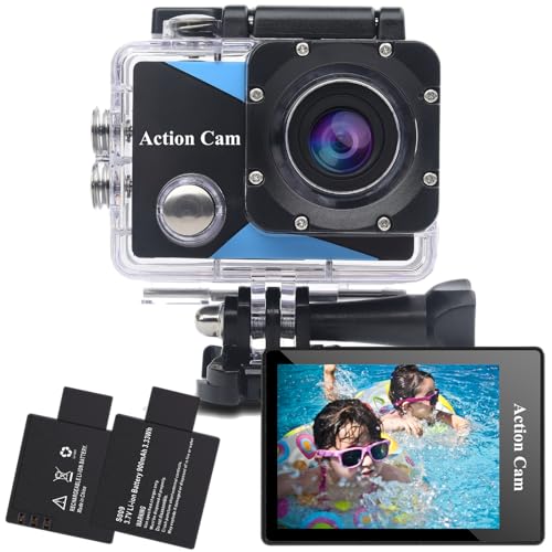 Nvgfelis Action Cam FHD, Unterwasserkamera...