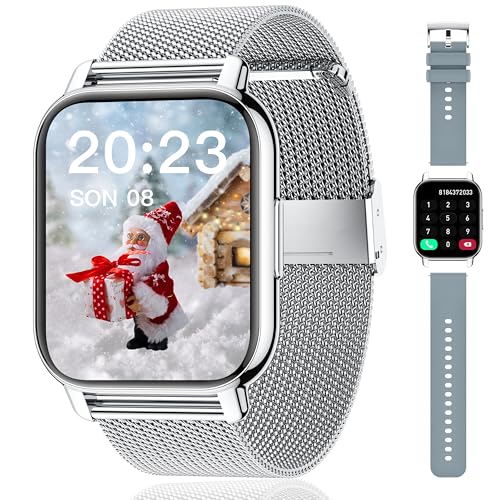 Popglory Smartwatch mit Telefonfunktion,...