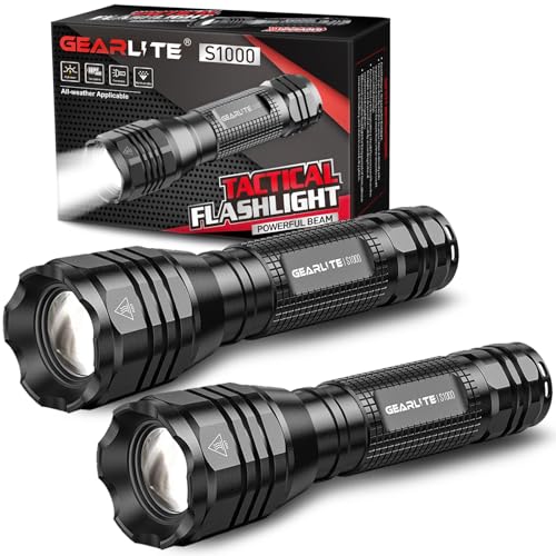 GEARLITE LED Taschenlampe Extrem Hell 2...