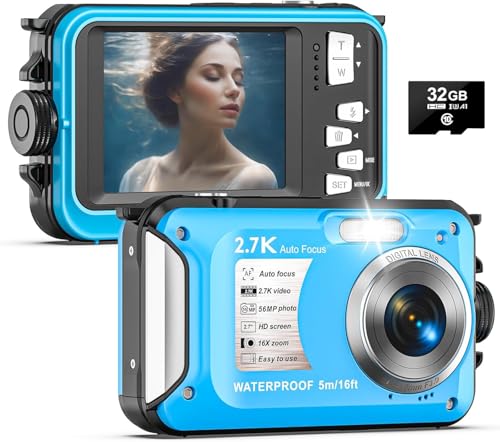 Yixinxin Unterwasserkamera 2.7K Digitalkamera...