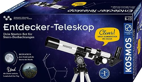 KOSMOS 676889 Entdecker-Teleskop, Starter-Set...